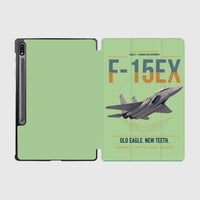 Thumbnail for F-15EX Eagle II design on light green samsung tablet tablet case