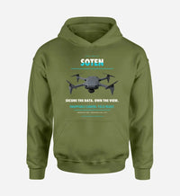 Thumbnail for ACSL SOTEN design on green army hoodie single side