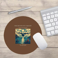 Thumbnail for VINTAGE G4441 - The Moonpath Takeoff - Designed Mouse Pads design on brown round