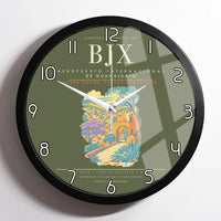 Thumbnail for Aeropuerto Internacional de Guanajuato BJX Wall-Clock Framed - Green Army