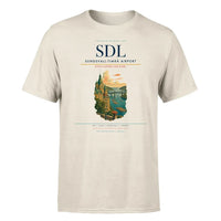 Thumbnail for Sundsvall-Timrå Airport (SDL) T-Shirt single-side front print in Beige | sundsvall-timrå-airport-sdl-double-side-t-shirt