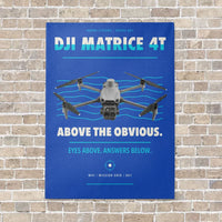 Thumbnail for DJI Matrice 4T vertical canvas print - no frame - blue background