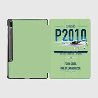 Thumbnail for Tecnam P2010 design on light green samsung tablet tablet case