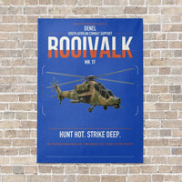 Thumbnail for Denel Rooivalk Mk 1F vertical canvas print - no frame - blue background
