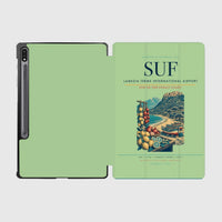 Thumbnail for Lamezia Terme International Airport (SUF) design on light green samsung tablet tablet case