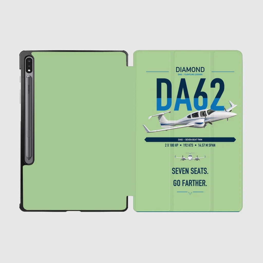Diamond DA62 design on light green samsung tablet tablet case