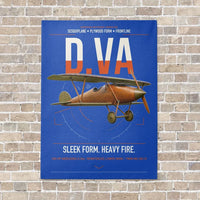 Thumbnail for Albatros D.Va vertical canvas print - no frame - blue background