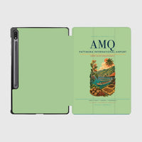 Thumbnail for Pattimura International Airport (AMQ) design on light green samsung tablet tablet case