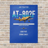 Thumbnail for Air Tractor AT-802F vertical canvas print - no frame - blue background