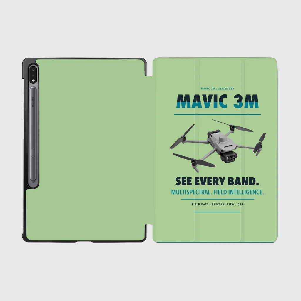 DJI Mavic 3 Multispectral design on light green samsung tablet tablet case