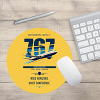 Thumbnail for Boeing 767-300ER design on yellow round mouse pad