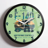 Thumbnail for F-14D Tomcat design on light green framed wall clock