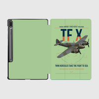 Thumbnail for Bristol Beaufighter TF X design on light green samsung tablet tablet case