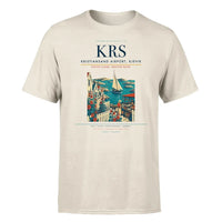 Thumbnail for Kristiansand Airport, Kjevik (KRS) T-Shirt single-side front print in Beige | kristiansand-airport-kjevik-krs-double-side-t-shirt