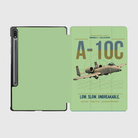 Thumbnail for A-10C Thunderbolt II design on light green samsung tablet tablet case