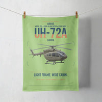 Thumbnail for Airbus UH-72A Lakota design on light green towel
