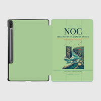 Thumbnail for Ireland West Airport Knock (NOC) design on light green samsung tablet tablet case