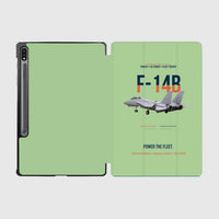 Thumbnail for F-14B Tomcat Power The Fleet design on light green samsung tablet tablet case