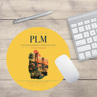 Thumbnail for Sultan Mahmud Badaruddin II International Airport (PLM) design on yellow round mouse pad