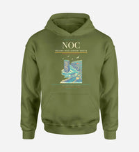 Thumbnail for Ireland West Airport Knock (NOC) design on green army hoodie single-side print