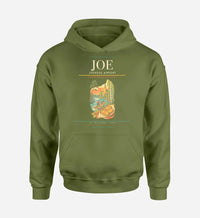 Thumbnail for Joensuu Airport (JOE) design on green army hoodie single-side print