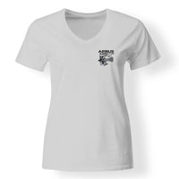 Thumbnail for Airbus A350 & Trent Wxb Engine Designed V-Neck T-Shirts - view 20