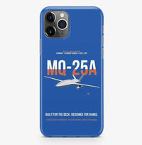Thumbnail for MQ-25A STINGRAY design on blue magsafe iphone case, for iPhone Pro Max