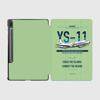 Thumbnail for NAMC YS-11A design on light green samsung tablet tablet case