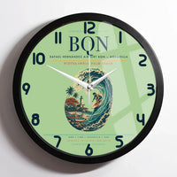 Thumbnail for Rafael Hernández Airport (BQN) design on light green framed wall clock