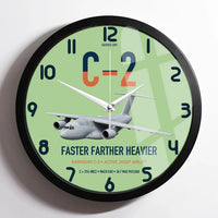 Thumbnail for Kawasaki C-2 design on light green framed wall clock