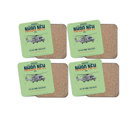 Thumbnail for NHIndustries NH90 NFH Caïman design on light green 4 pieces set coaster