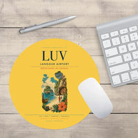 Thumbnail for Langgur Airport (LUV) design on yellow round mouse pad