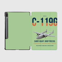 Thumbnail for C-119G Flying Boxcar design on light green samsung tablet tablet case