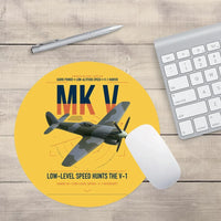Thumbnail for Hawker Tempest Mk V design on yellow round mouse pad