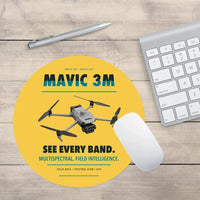 Thumbnail for DJI Mavic 3 Multispectral design on yellow round mouse pad