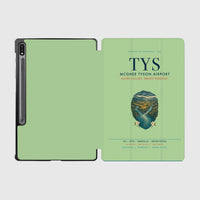Thumbnail for McGhee Tyson Airport Knoxville (TYS) design on light green samsung tablet tablet case