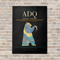 Thumbnail for Kodiak Airport ADQ - Canvas No Frame - Black
