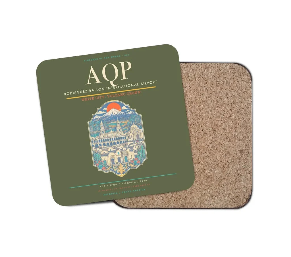 Rodriguez Ballon International Airport AQP Coaster 1-Piece - Green Army