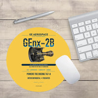Thumbnail for GEnx-2B design on yellow round mouse pad
