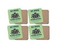 Thumbnail for DJI Avata design on light green 4 pieces set coaster