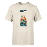 Thumbnail for Wiley Post–Will Rogers Memorial Airport (BRW) T-Shirt single-side front print in Beige | wiley-postwill-rogers-memorial-airport-brw-double-side-t-shirt