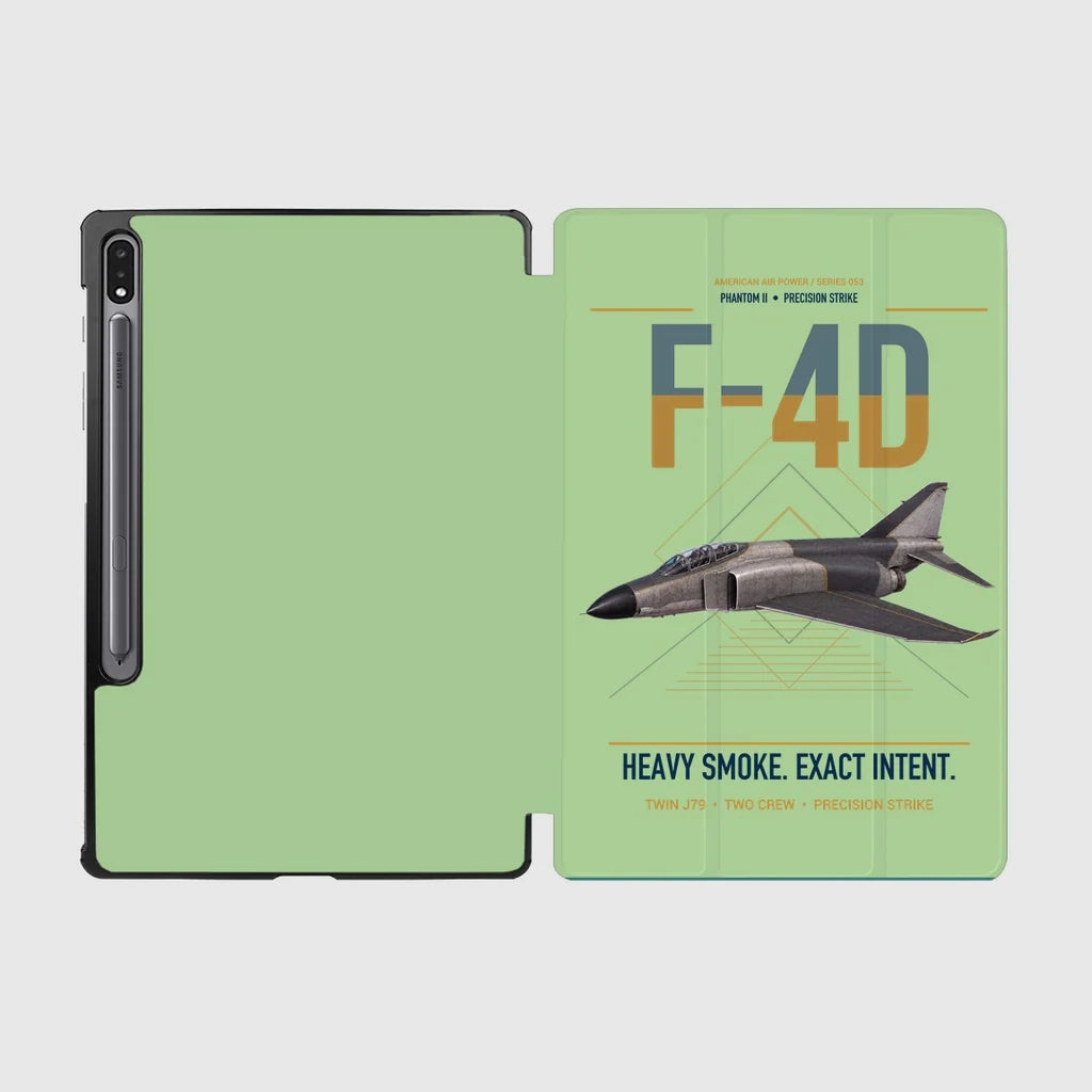 F-4D Phantom II design on light green samsung tablet tablet case