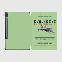 Thumbnail for F A-18E F Buddy Tanker design on light green samsung tablet tablet case