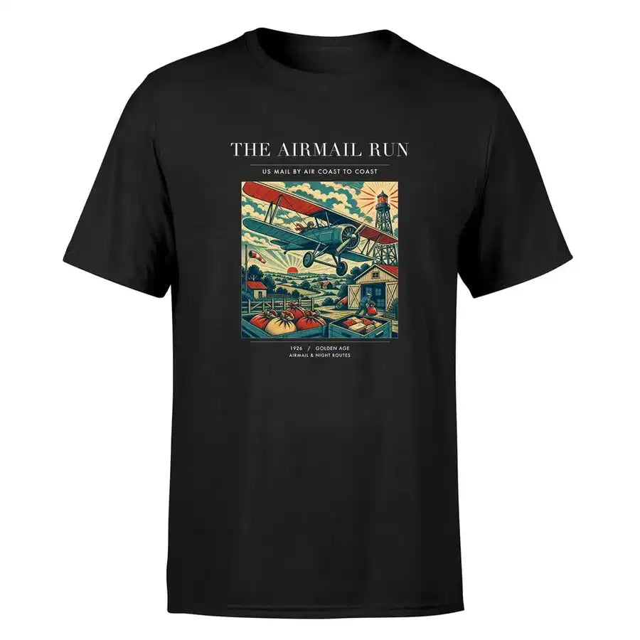 VINTAGE G4015 - The Airmail Run - Premium T-Shirt design on black premium t shirt