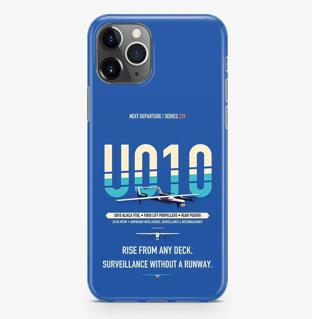 Airbus U010 Aliaca VTOL Case ProMax design on blue iphone case promax