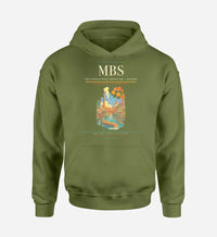Thumbnail for MBS International Airport (MBS) design on green army hoodie single-side print