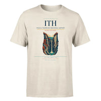Thumbnail for Ithaca Tompkins Regional Airport (ITH) T-Shirt single-side front print in Beige | ithaca-tompkins-regional-airport-ith-double-side-t-shirt