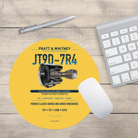 Thumbnail for JT9D-7R4 design on yellow round mouse pad