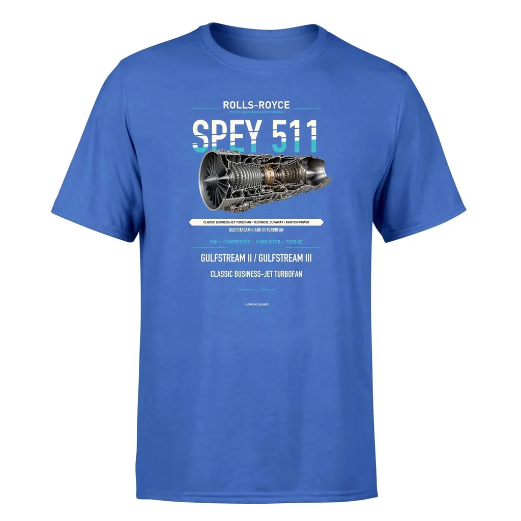 SPEY 511 design on blue single side
