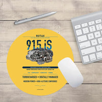 Thumbnail for 915 iS design on yellow round mouse pad